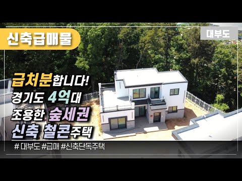 (No.1103) [급매물] 경기도 조용한 숲세권  4억대 신축 철콘 대부도 전원 주택