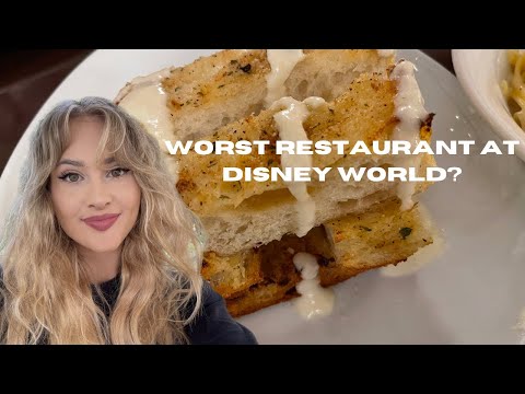 Is this the Worst Restaurant at Disney World? | Tony’s Town Square | Riding People Mover