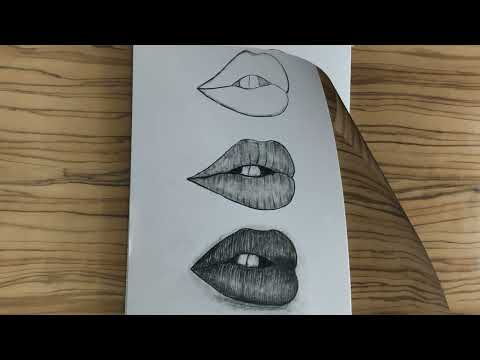 Lip drawing easy || girl drawing || easy draw a girl