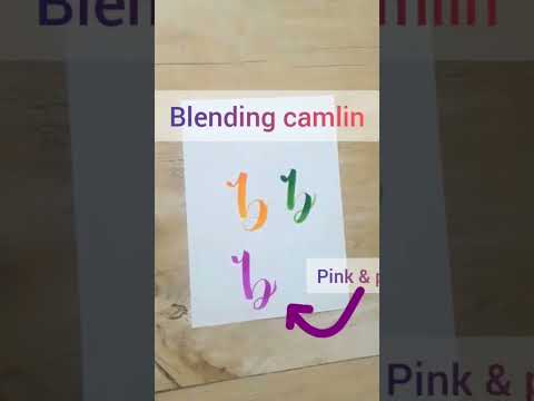 blending camlin brush pens / blending camlin #camlin #camlinbrushpens #camlinbrushpensblending