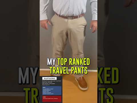 Top Ranked Travel Pants! Bluffworks Review. #performancepants #menswear #mensfashion  #bluffworks