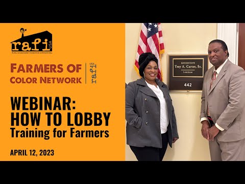 Webinar: How to Lobby - Training for Farmers