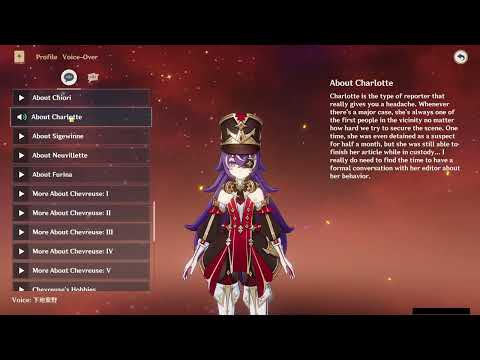 CHEVREUSE ALL VOICE LINES (JAPANESE)