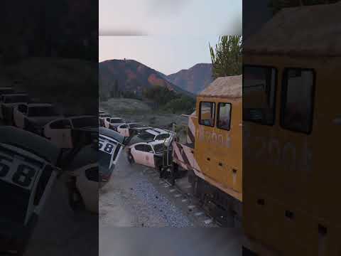 Train versus police car  #gta  #gta5   #gaming    #videogame