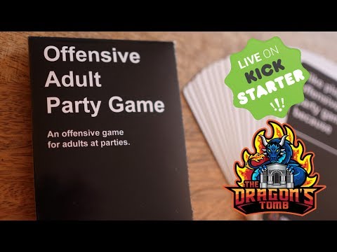 Offensive Adult Party Game - A game by The Dragon's Tomb - AVAILABLE NOW