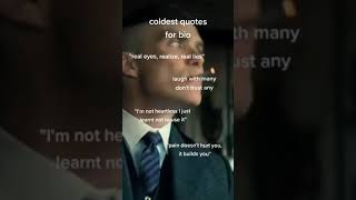 coldest quotes for your bio #peakyblinders #qoute #badaasquotes #viral #fyp