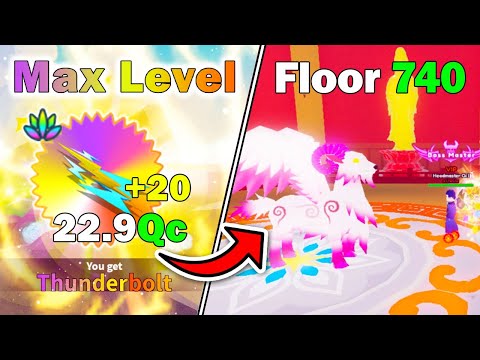 MAX LEVEL THUNDERBOLT | CLEARING FLOOR 730-740 | INFINITE TOWER | WFS | ROBLOX