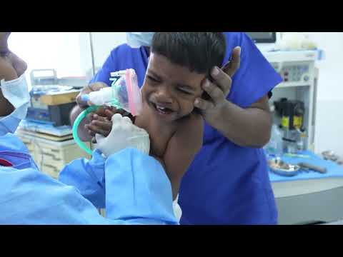 Brave Little Boy Cries Before Going Under Anesthesia for Surgery