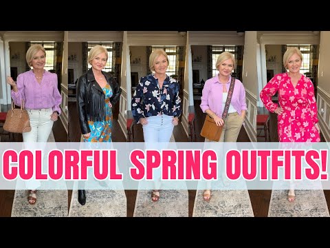 Spring Fashion Trends 2024: Colorful Outfits for Women Over 50!