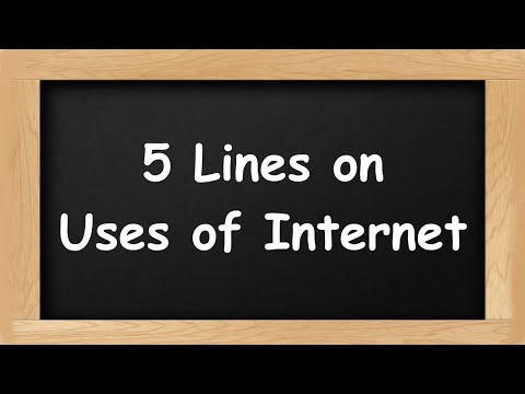 Uses of Internet Short 5 Lines in English || 5 Lines Essay on Uses of Internet