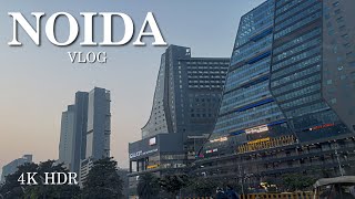 Noida City Vlog | Gaur City Mall | StarBucks | DLF Mall of India | 4K HDR | UP | Advanced City