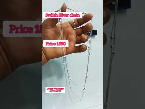 3 Step Silver Chain For Girls | Silver Chain Designs For Girls|Silver Chain Designs |Chandi Ki Chain