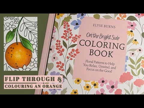 On the bright side by Elyse Burns colouring book review