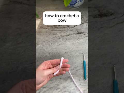 how to crochet a bow #crochettutorial