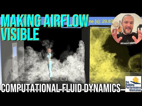 Passive Air Circulation in Homes Shown with Computational Fluid Dynamics (CFD)- Smoke Convection