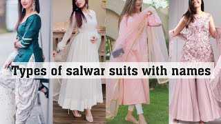 Types of salwar suits with names||THE TRENDY GIRL