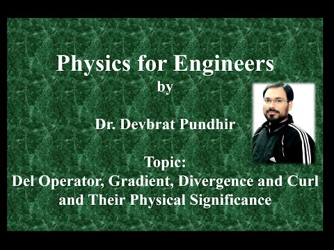 Del Operator, Gradient, Divergence and Curl and Their Physical Significance