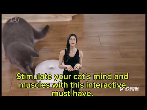 Electric Cat Toy Smart Funny Cats: Automatic Donut Spin for Feline Fun and Fitness#cat#funnycats#pet