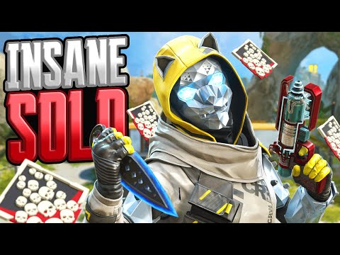 SOLO Wraith INSANE 24 KILLS and 4,900 Damage Apex Legends Gameplay