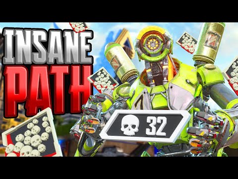 INSANE Pathfinder 32 KILLS and 7,642 Damage Apex Legends Gameplay Season 23