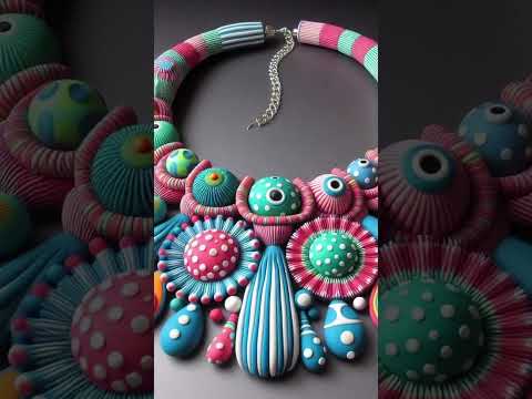 AI design #polymerclay #aidesign #polymerclaynecklace #jewelry #shorts #aiart #earrings #challenge