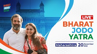 LIVE: Bharat Jodo Yatra | Bhendval to Nimkhedi, Jalgaon Jamod | Buldhana | Maharashtra