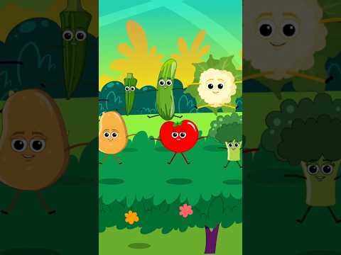 Ten Little Vegetables #shorts #funlearning #nurseryrhymes #popular #trending