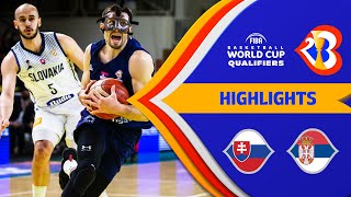 Slovakia - Serbia | Basketball Highlights - #FIBAWC 2023 Qualifiers