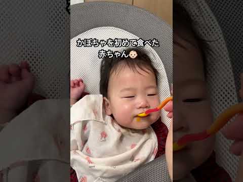 🎃は苦手かと思いきや美味しかった様子の赤ちゃん👶🏻#赤ちゃん #赤ちゃんのいる生活 #日韓ハーフ#かわいい #癒し#離乳食#離乳食初期 #이유식먹방 #아기 #baby#shorts