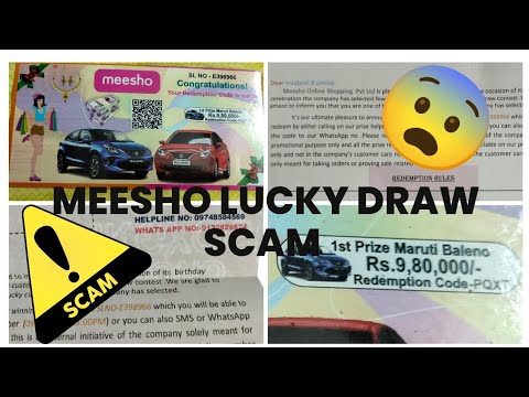 WE GOT A LUCKY DRAW SCAM FROM MEESHO !!!!