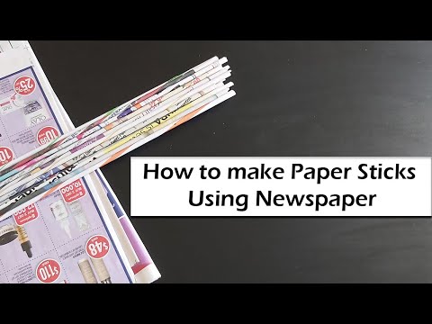 How to make a paper stick with Newspaper