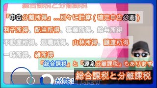 【総合課税と分離課税】