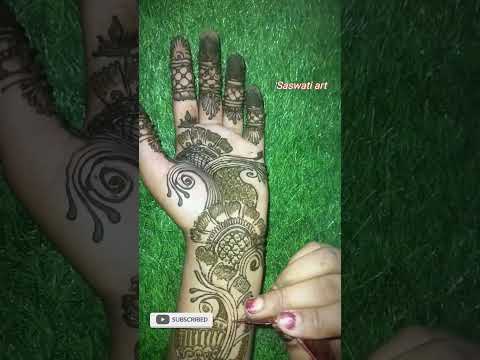 Simple mehendi #youtubeshorts #mehndi #henaart #viralshort #mehandi #@SaswatiSingha128 #short