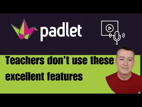 How to use Padlet as a teacher? Audio & Video Options