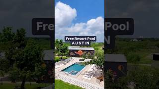 FREE GORGEOUS RESORT-STYLE POOL IN AUSTIN 💦  #austin