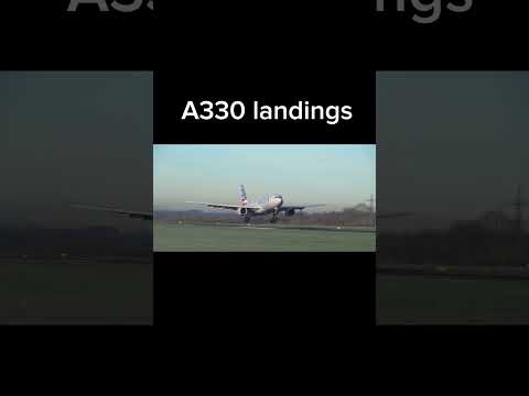 Normal airliner landings vs A330 landings #aviation #aviationlovers #airbusa330