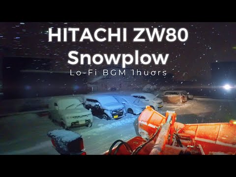 Fast-Paced Snow Clearing with ZW80 🚜❄️ | Lo-Fi Snowplow Aesthetic