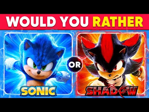 Would You Rather - Sonic the Hedgehog 3 Edition 🔵🦔⚡ Quiz Galaxy