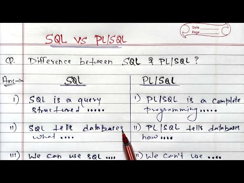 Difference Between SQL and PL-SQL | DBMS | Learn Coding