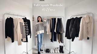 40 Item Fall Capsule Wardrobe