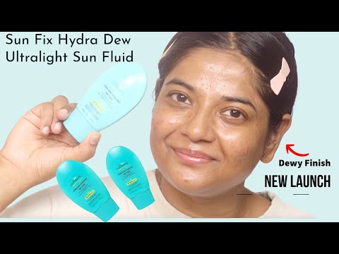 Mcaffeine Hydra Dew Ultralight SunFluid Review |  SPF 50 |UV & Ultra Lightweight,Water Texture  |