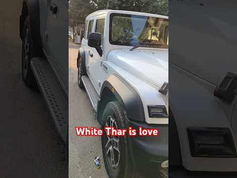 White 🤍 Thar is wow 😳 #thar #attitude #daku #modified #crazyxyz #trend #offrode #mahindra #tiktok