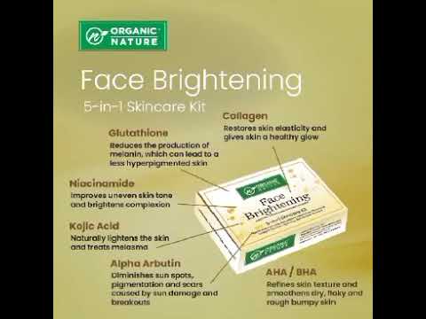 ORGANIC NATURE FACE BRIGHTENING SKIN CARE KIT #gurwm #naturalorganicskincare #cosmetics