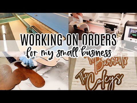 Working On Orders For My Small Business | Etsy Studio Vlog