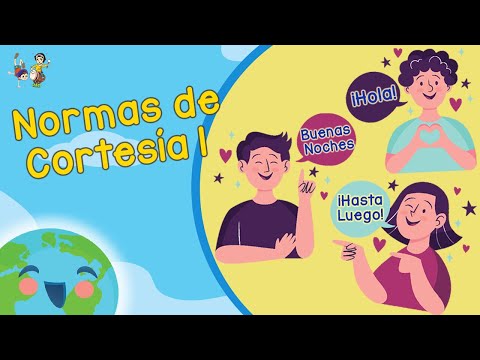 Normas de Cortesía Para Niños - Saludar y Despedir (Video Educativo para Niños)