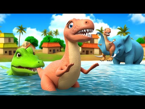 Brave Dinosaur Rescue Adventure Story | Animals Rescue Videos | JOJO TV English Stories