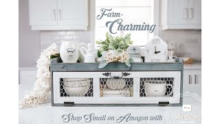 Rustic Chic Farmhouse Decor Cabinet Shelf | 2022 Amazon Home Decor Faves