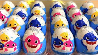 No talking ASMR Unboxing Chocolate Eggs Baby Shark