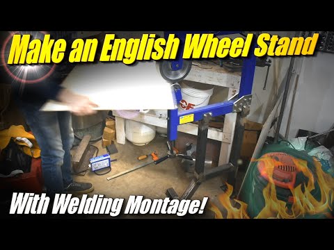 Welding Up a Stand for my Bench Top Eastwood English Wheel