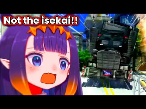 Ina is fighting for her life to not get isekai'd by Truck-kun